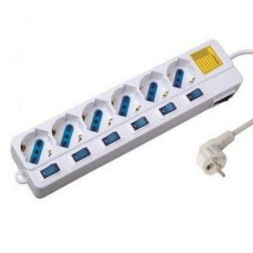 Power Socket - 6 Sockets with Switch Ewent EW3932 1,5 m 2500W (1,5 m)