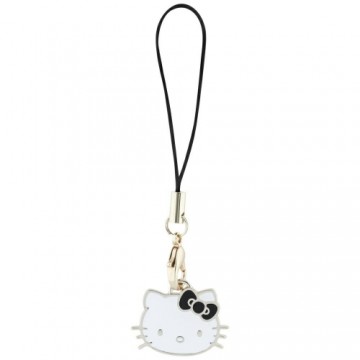 Hello Kitty zawieszka HKCPMKHK Phone      Strap czarny|black Charm Kitty Head