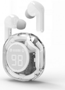 Austiņas Gembird Transparent TWS in-ears White