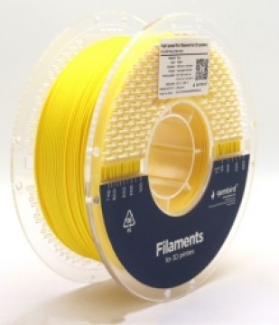 3D Drukas Elementi Gembird High Speed 1.75 mm 1 Kg PLA Yellow