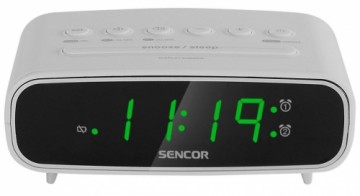 Radio Alarm Clock Sencor SRC2600W, white