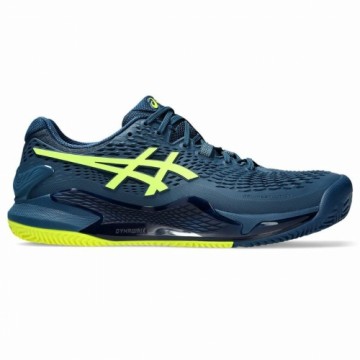 Vīriešu Tenisa Apavi Asics Gel-Resolution 9 Clay Zils