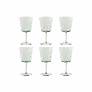 Набор рюмок Home ESPRIT Зеленый Стеклянный 285 ml 8,4 x 8,4 x 16,4 cm (6 штук)