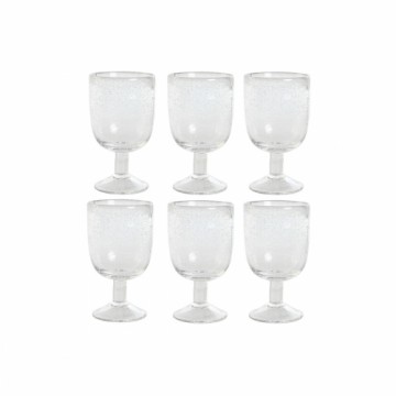 Set of cups Home ESPRIT Transparent Crystal 300 ml 8 x 8 x 14 cm (6 Units)