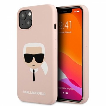 Karl Lagerfeld KLHCP13SSLKHLP iPhone 13  mini 5,4" jasnoróżowy|light pink hardcase Silicone Karl`s Head