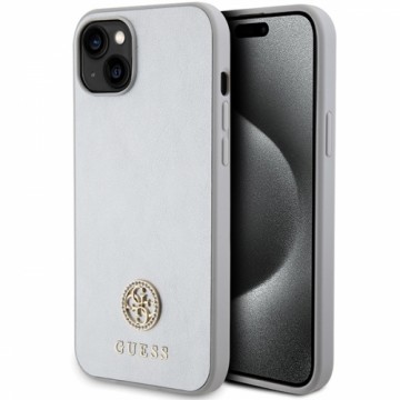 Guess GUHCP15MPS4DGPS iPhone 15 Plus |  14 Plus 6.7" srebrny|silver hardcase Strass Metal Logo