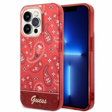 Guess GUHCP14LHGBNHR iPhone 14 Pro 6,1"  czerwony|red hardcase Bandana Paisley