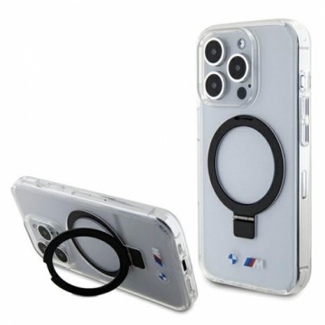 BMW BMHMP15LURST iPhone 15 Pro 6.1" przeźroczysty|clear hardcase Ring Stand M Collection MagSafe