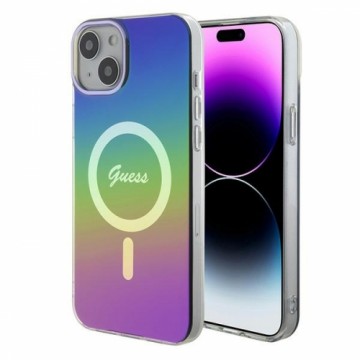 Guess GUHMP15SHITSK iPhone 15 6.1" wielokolorowy|rainbow hardcase IML Iridescent MagSafe