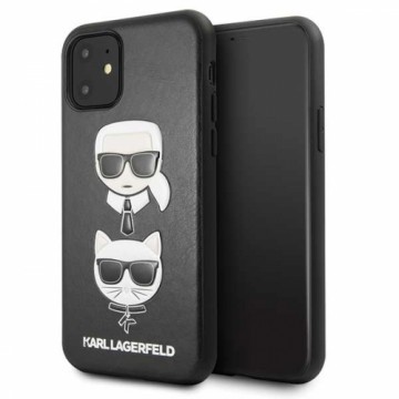 KLHCN61KICKC Karl Lagerfeld & Choupette Cover for iPhone 11 Black