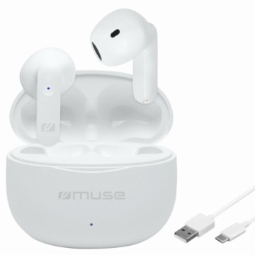 Austiņas ar Mikrofonu Muse M270TWS BLANCO Balts