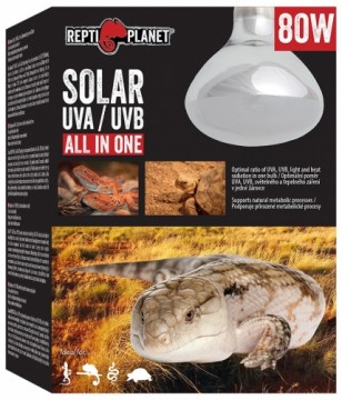 Spuldze terārija lampai : Repti Planet Bulb Solar UVA &amp; UVB  80W