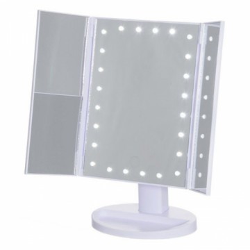 Spogulis Mineas ar LED gaismu 18x12x29cm balts