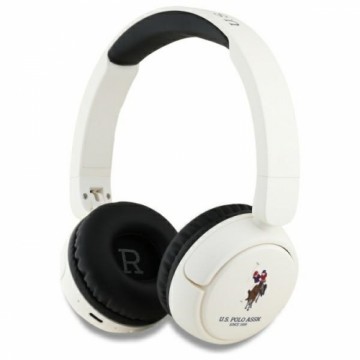 U.s. Polo Assn. US Polo słuchawki nauszne Bluetooth       USHPV6PUNH biały|white DH Color Logo