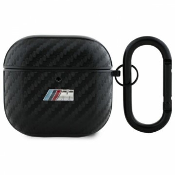 BMW BMA4CMPUCA AirPods 4 cover            czarny|black PU Carbon M Collection