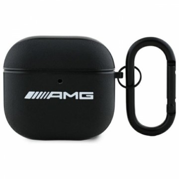 Mercedes AMG AMA4SLWK AirPods 4 cover biały|white  Leather White Logo