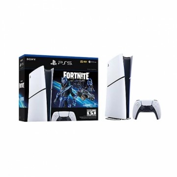 Sony Playstation 5 Slim 1TB Digital Edition (PS5) White Fortnite Cobalt Star Bundle