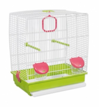 Būris putniem - Placek Cage Klara, white-green 39*25.5*45cm