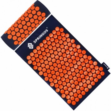 Acupressure mat with spikes Springos FA0155 65x41 cm with a pillow, relaxation massager