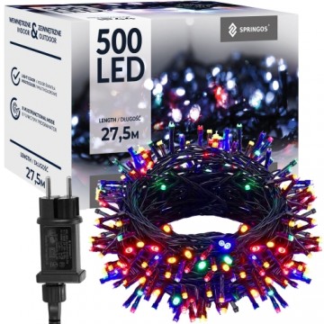 Christmas tree lights Springos CL0542 500 led multicolor 27.5 m 8 lighting functions,