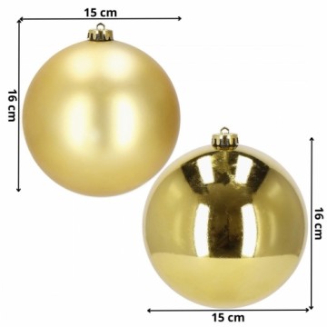 Christmas baubles Springos CA1176 2 pcs 15 cm gold