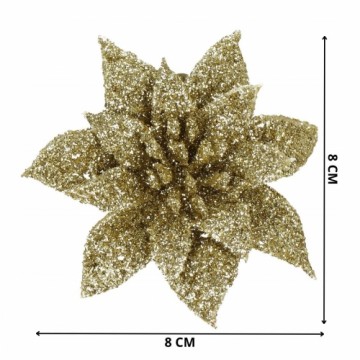 Новогоднее украшение "Poinsettia" Springos CA0725 11x11 см