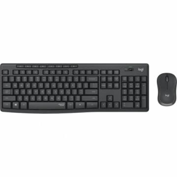 Klaviatūra un Bezvadu Pele Logitech MK295 Melns Spāņu Qwerty QWERTY