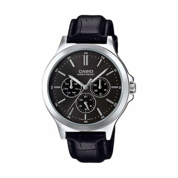 Vīriešu Pulkstenis Casio MULTIFUNCTION BLACK, LEATHER Melns (Ø 41 mm) (Ø 41,5 mm) (Ø 40 mm)