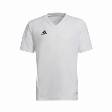 Children's Short Sleeved Football Shirt Adidas Con22 White