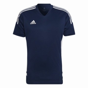 Men's Short-sleeved Football Shirt Adidas Con22 Blue