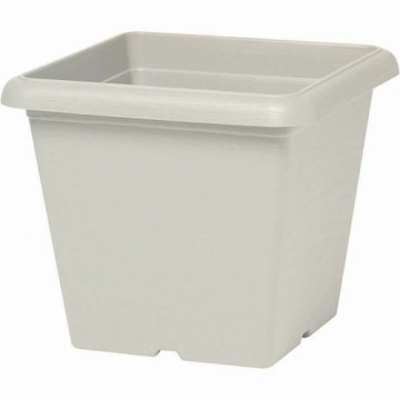 Plant pot Garden ID White Squared Stone effect 40 x 35 cm