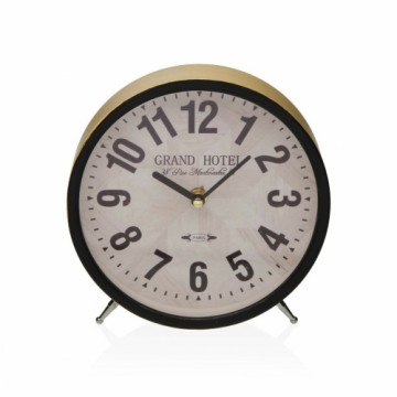 Table clock Versa Grand Hotel Metal 4,5 x 18,5 x 18,5 cm