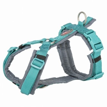 Dog Harness Trixie Premium Trekking Graphite Light Blue S/M