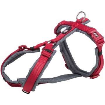 Dog Harness Trixie Premium Trekking Red Graphite M