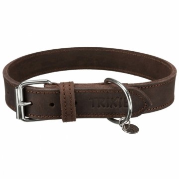 Dog collar Trixie Rustic Dark brown L 48-56 cm