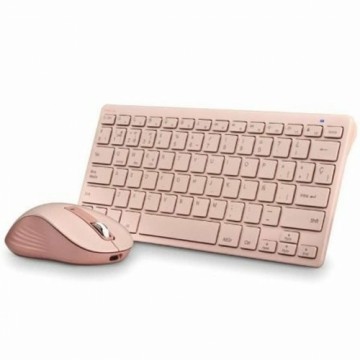 Klaviatūra un Pele NGS FANTASYKITPINK Spāņu Qwerty Rozā