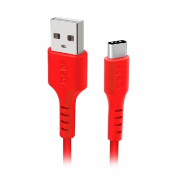 SBS Data cable USB 2.0 - Type-C Red