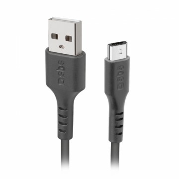 SBS Data cable USB 2.0 - Micro USB Black