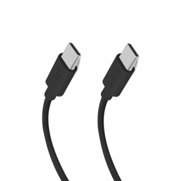 SBS Fabric cable with USB-C USB-C 1.5m 60W Black