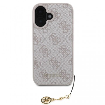 Guess 4G Charm Case for iPhone 16 Tone on Tone Pink