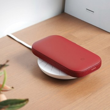 Lexon Powersound Powerbank indukcyjny 5000 mAh z głośnikiem bluetooth czerwony|red LA128R