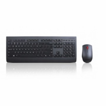 Клавиатура и беспроводная мышь Lenovo 4X30H56823 Чёрный Испанская Qwerty