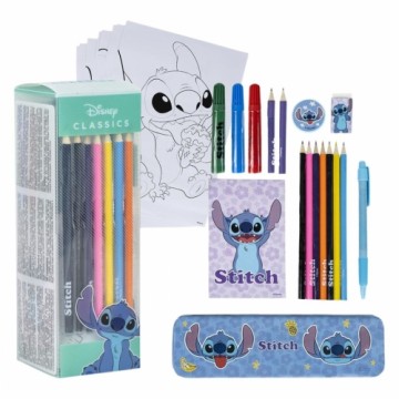 Stationery Set Stitch Blue 24 Pieces