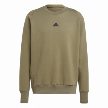 Men’s Sweatshirt without Hood Adidas Z.N.E. Pr Brown