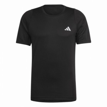 Футболка с коротким рукавом мужская Adidas Run Icons 3S T Чёрный