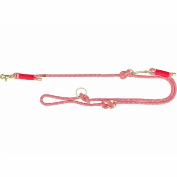 Adjustable dog leash Trixie Soft Rope Red Cream S S/XL