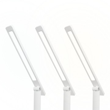 LED desk Lamp 10W, 3000|4500|6000K, induction charging, touch control, dimmer, white,  LTC