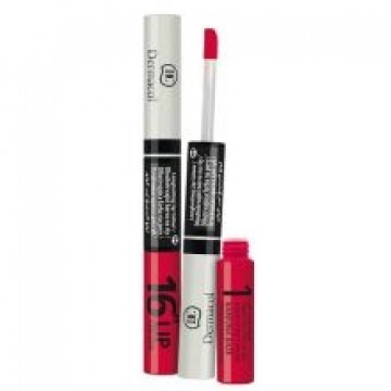 Dermacol Lip Colour 16 hours - Long-2v1 color lip gloss, and 4.8 g