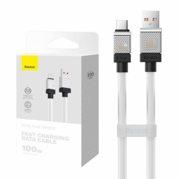 Cable USB do USB-C Baseus CoolPlay 100W 1m (white)