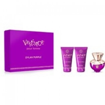 Versace Dylan Purple pour Femme Gift set EDP 50 ml, body lotion 50 ml and shower gel 50 ml